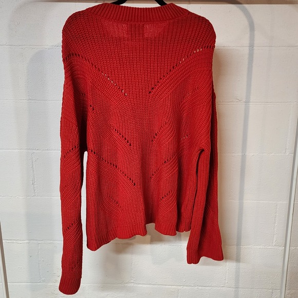 Stitches + Stripes Red Knit Sweater XXL Chevron Long Sleeve‎ Casual Scandi-Style - Picture 6 of 6